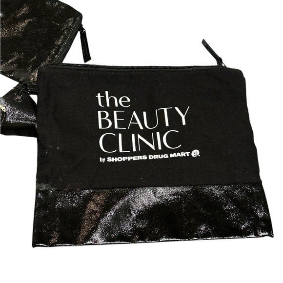 Black and Cream Cosmetic Pouch Set - Picture 3 of 3